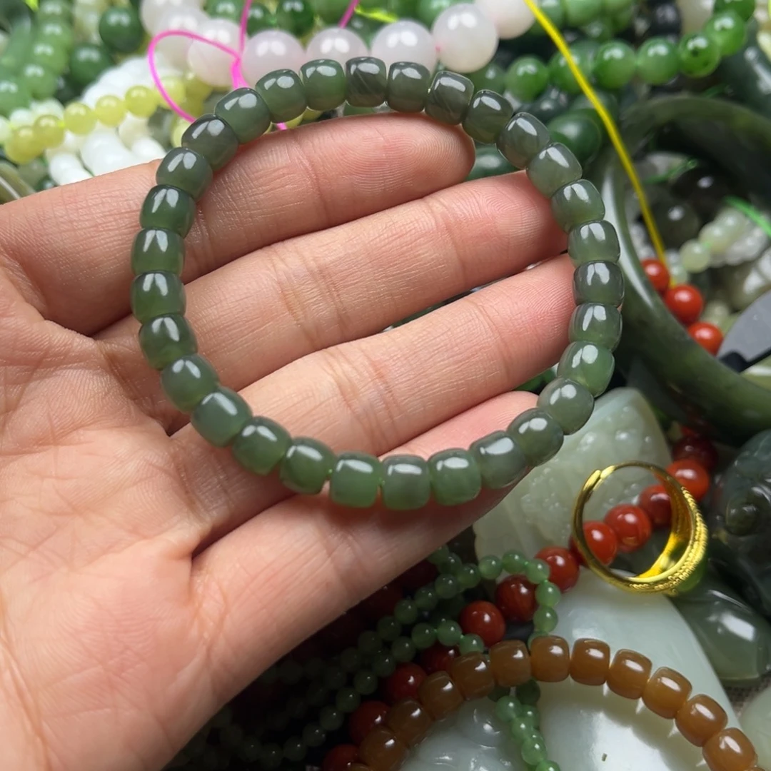 和田玉（碧玉）未镶嵌手串