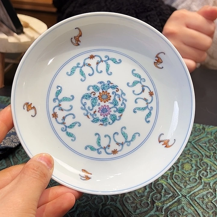 鸣古堂团菊斗彩单杯杯杯杯