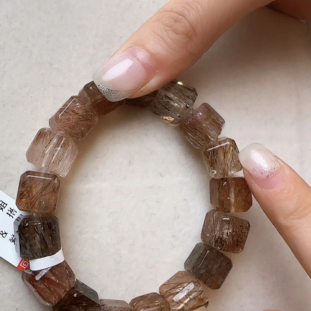 水晶手链未镶嵌摩*大气上档次