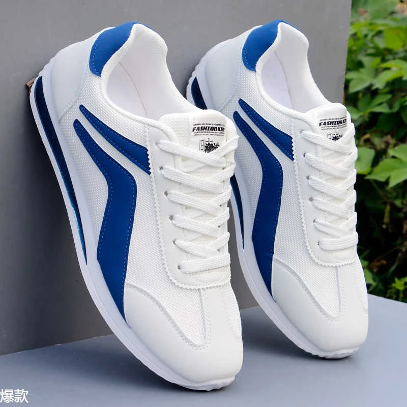 男鞋夏季网鞋透气薄款跑步鞋子男潮鞋百搭轻便休闲白色网面运动鞋