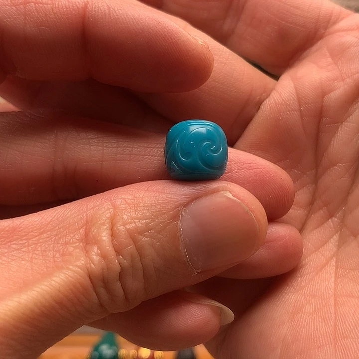 _***0琉璃/树脂/塑料类暴力蓝12mm博古