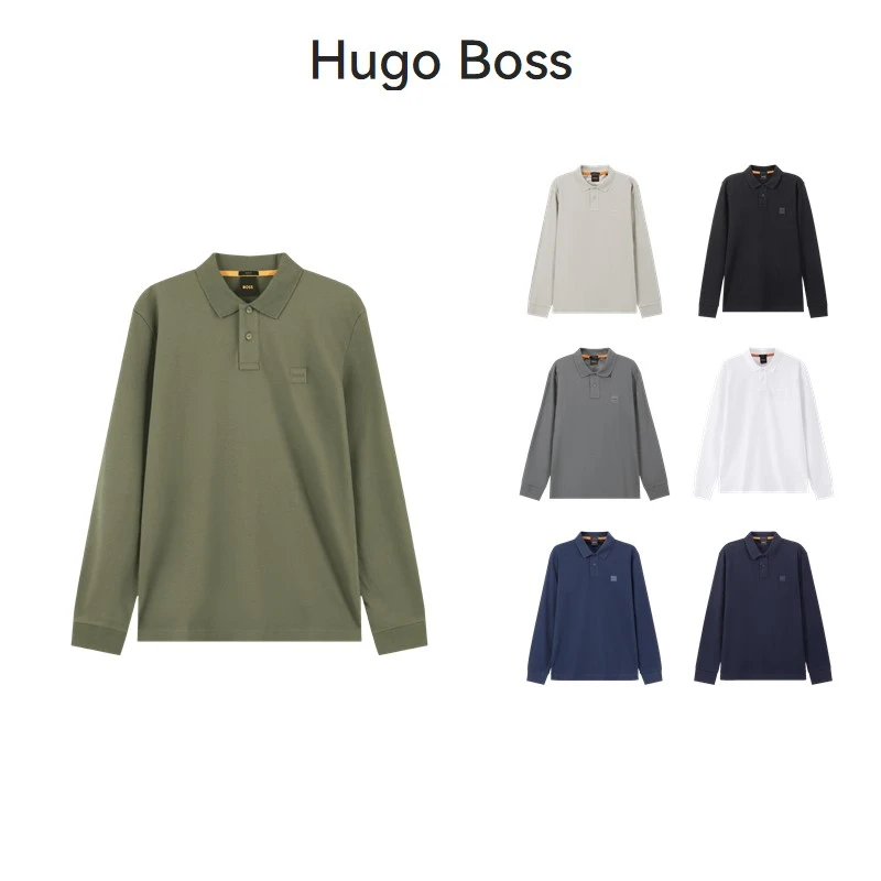 HugoBoss雨果博斯 新品 男士环保面料修身长袖POLO衫50507704