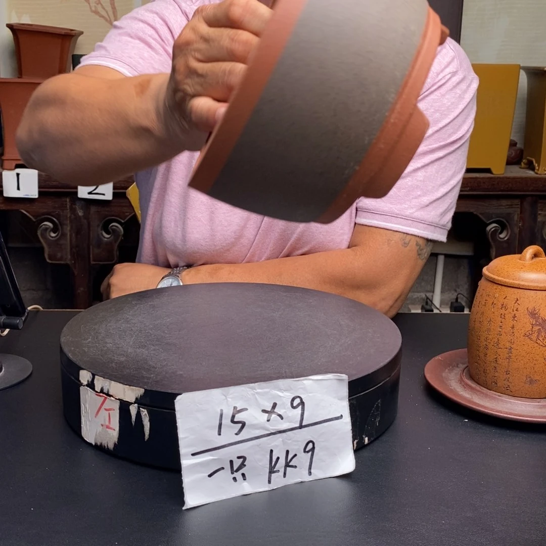 紫砂花盆货号一只KK9