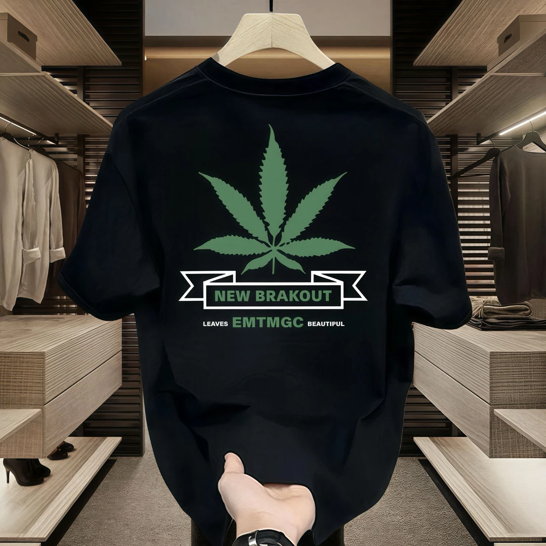 网红潮牌男士纯棉短袖t恤男圆领上衣印花美式高街潮流休闲ins夏季