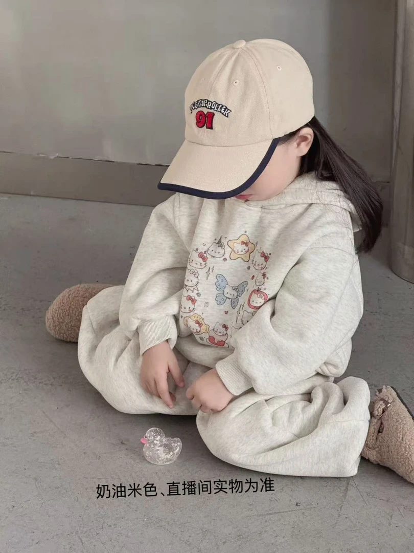 帽子kt加绒卫衣➕厚绒裤子