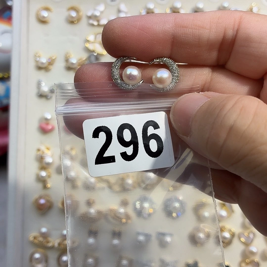 幸***糖合金淡水珍珠耳饰