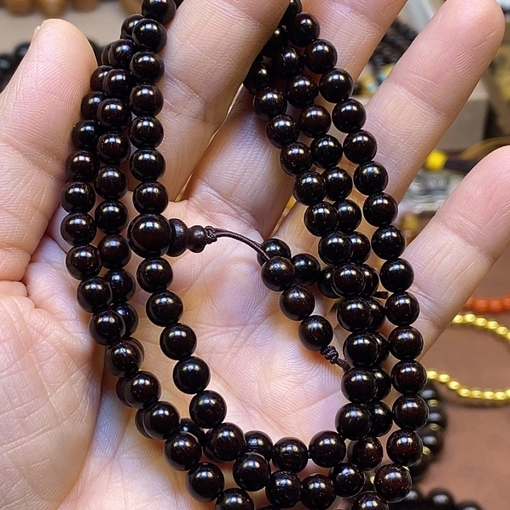 木小叶紫檀0.6多圈金星手串