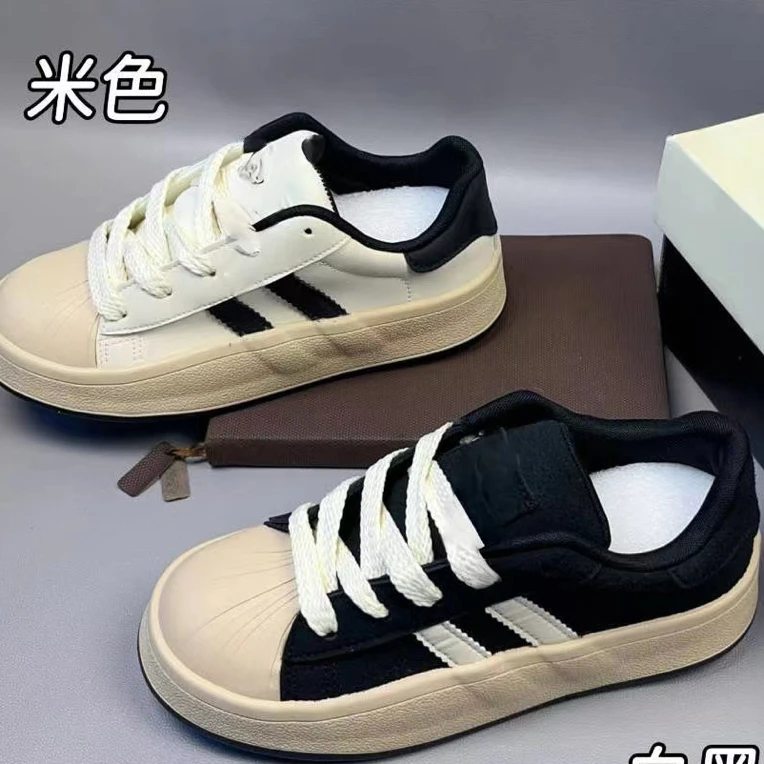 邹先森3303-55小众设计贝壳头秋季新款休闲板鞋
