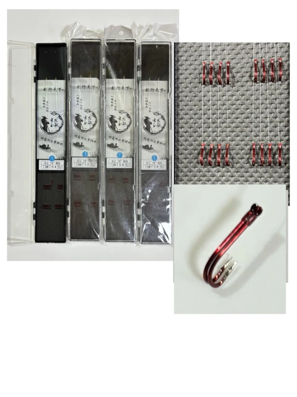 夹夹钩红虫线虫专用红牙袖钩有刺袖附钩性强钓黄辣丁川丁子