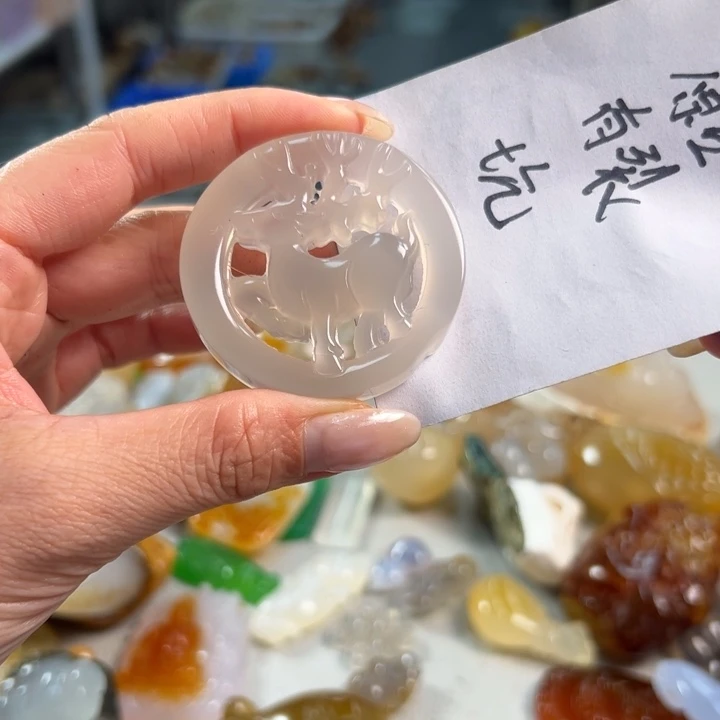 玛瑙/玉髓吊坠(不含链)未镶嵌