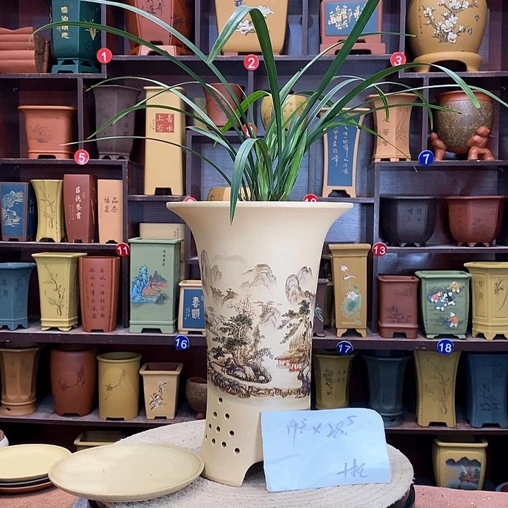 紫砂花盆紫砂花盆