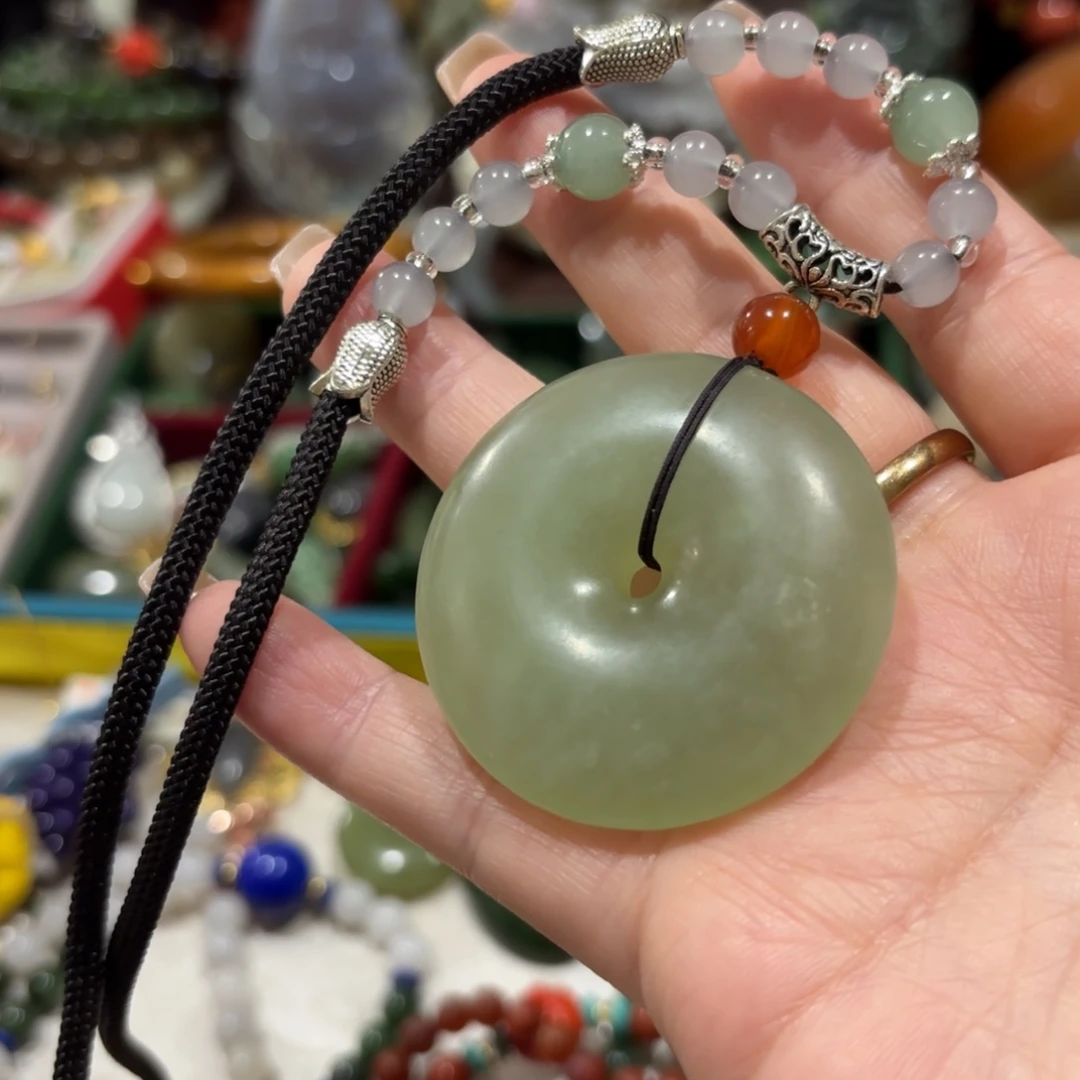 岫岩老玉（透闪石质玉）未镶嵌颈饰58255