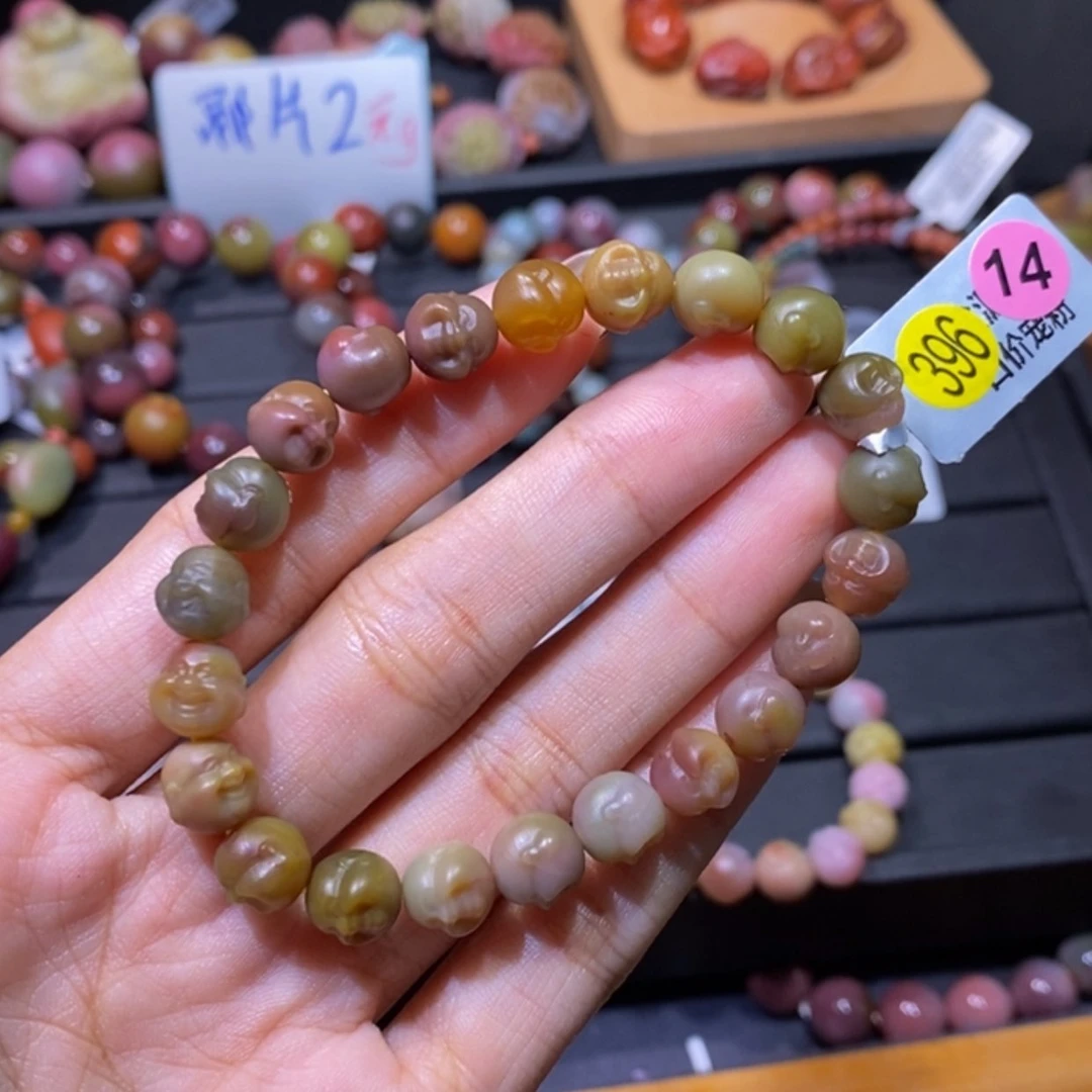 【闪购商品】未镶嵌手链玛瑙/玉髓盐源玛瑙。佛头