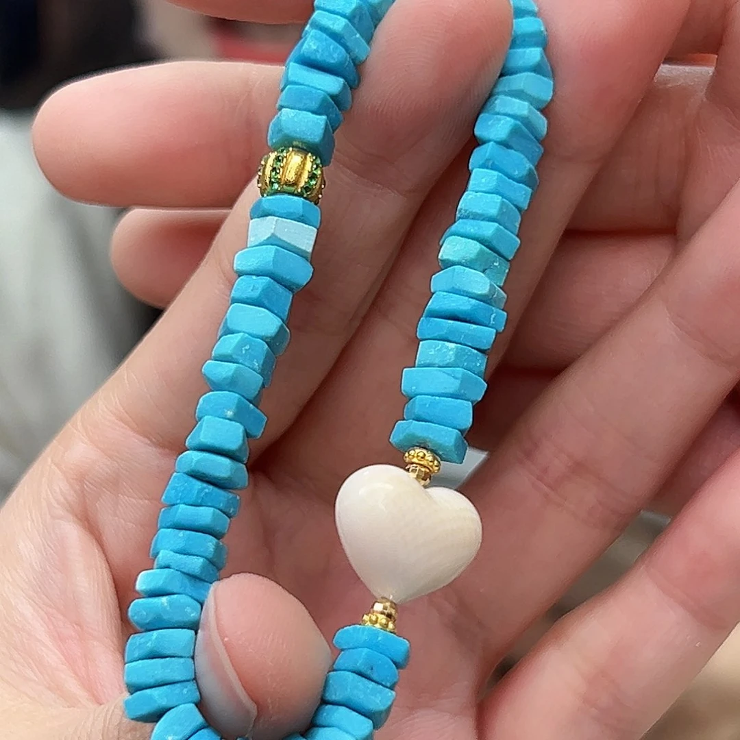 绿松石珠宝奇石18K金镶嵌