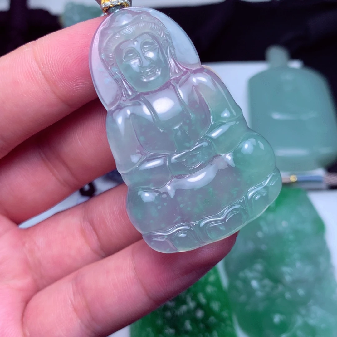 翡翠未镶嵌颈饰天然A货翡翠