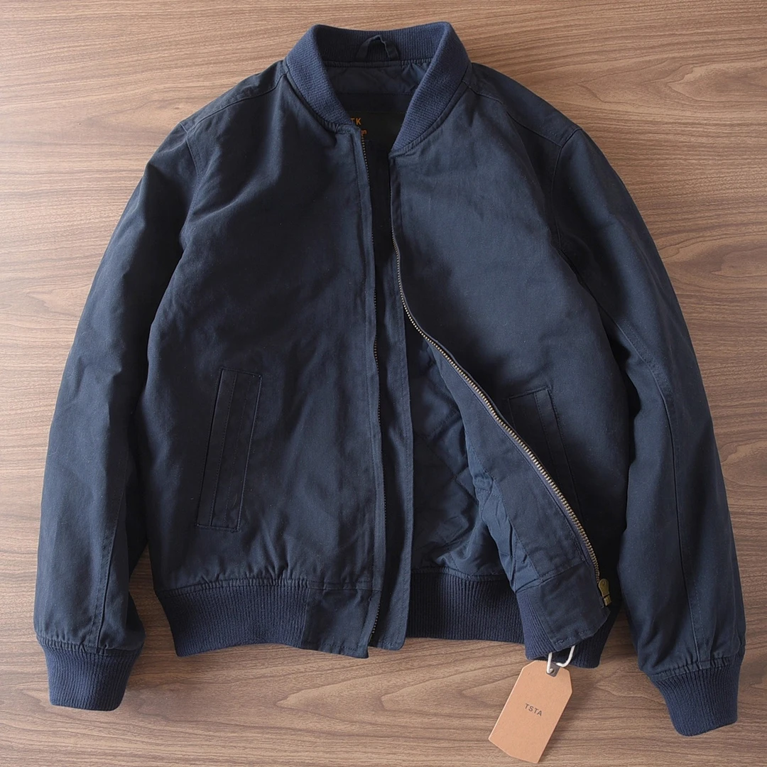 仓石一树美式复古棒球服男冬季重磅纯棉加厚保暖痞帅慵懒风男装