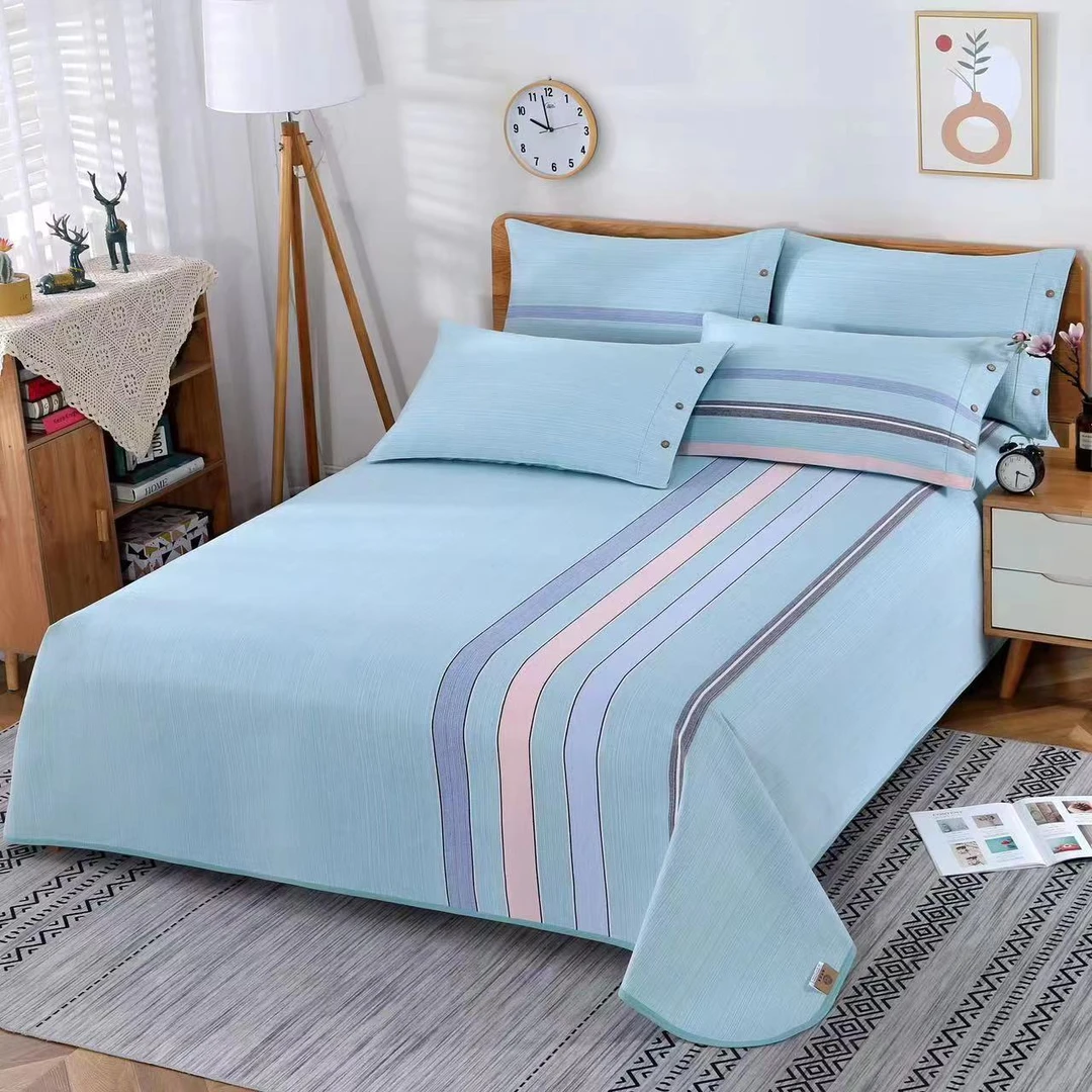 木蘭摇非遗土布助眠加厚纯棉软凉席