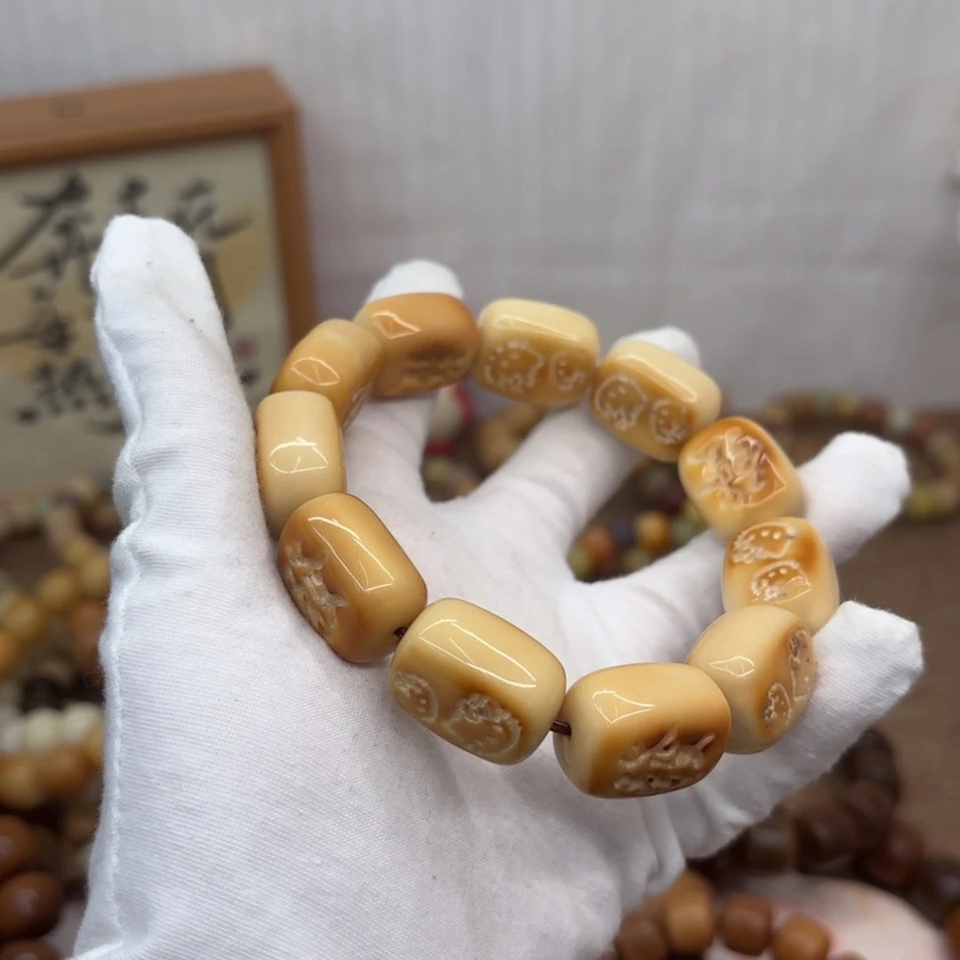 菩提根/象牙果吊坠牙果瑕疵机抛059