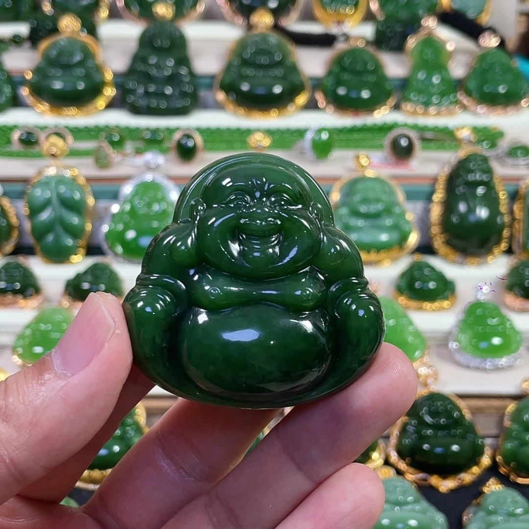 颈饰未镶嵌和田玉（碧玉）50mm