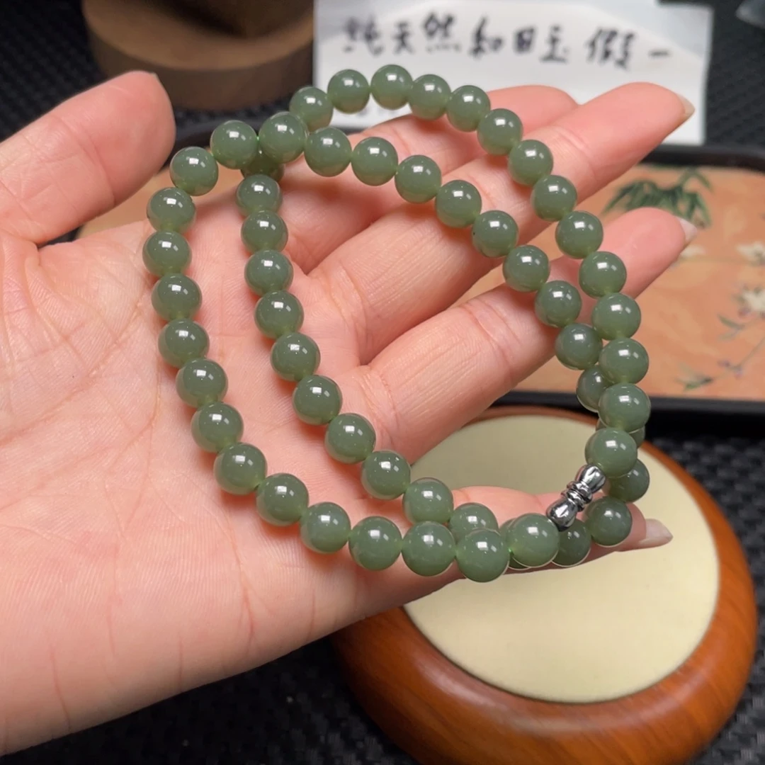 和田玉未镶嵌颈饰妈妈链16