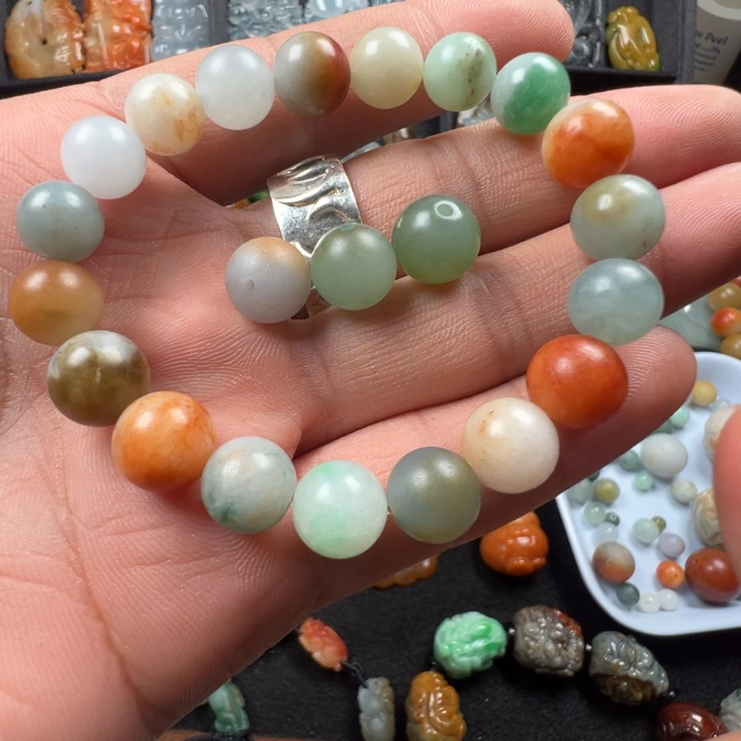 翡翠戒指未镶嵌农*锦