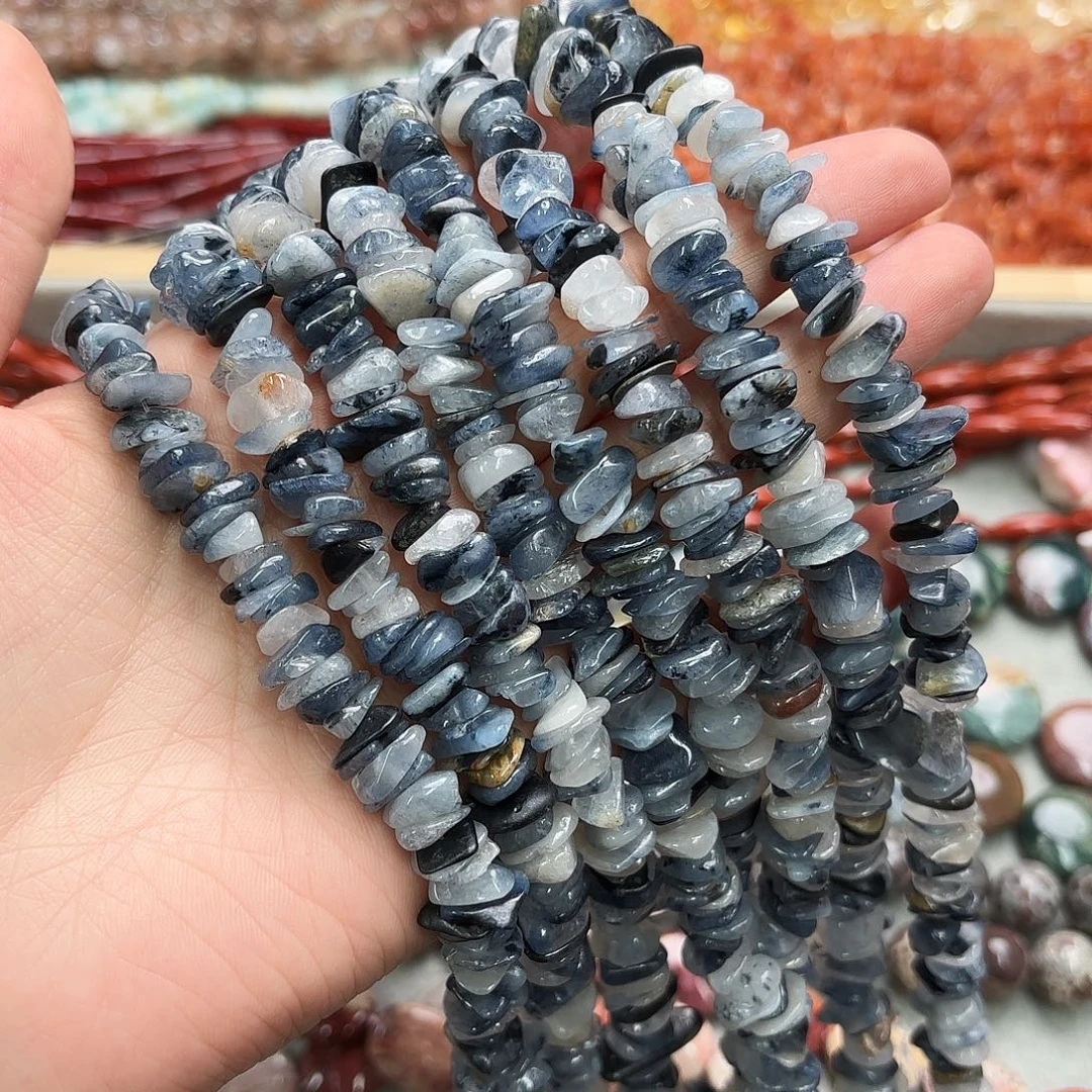 玛瑙/玉髓未镶嵌珠宝半成品卡十瑾青石碟片一条