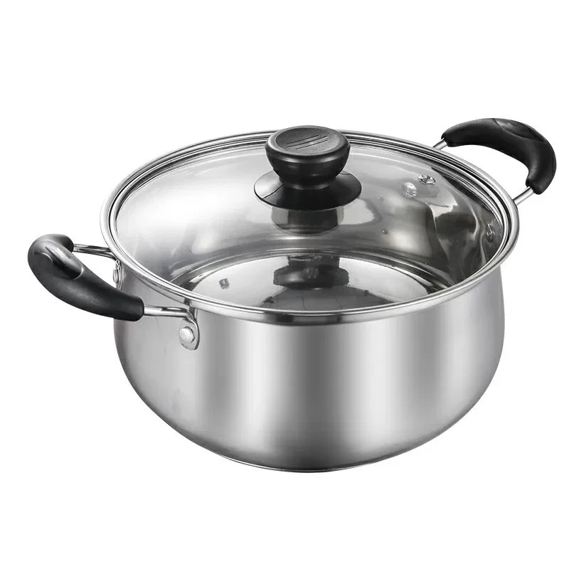 【阿纳斯】不锈钢双耳汤锅1个【汤姆粉丝专属】2025新品上市野餐餐具