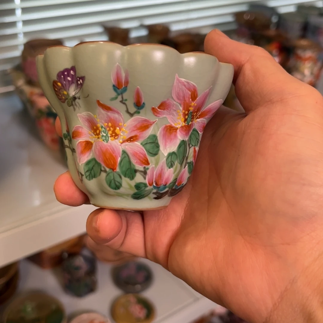 柴烧手工手绘陶瓷