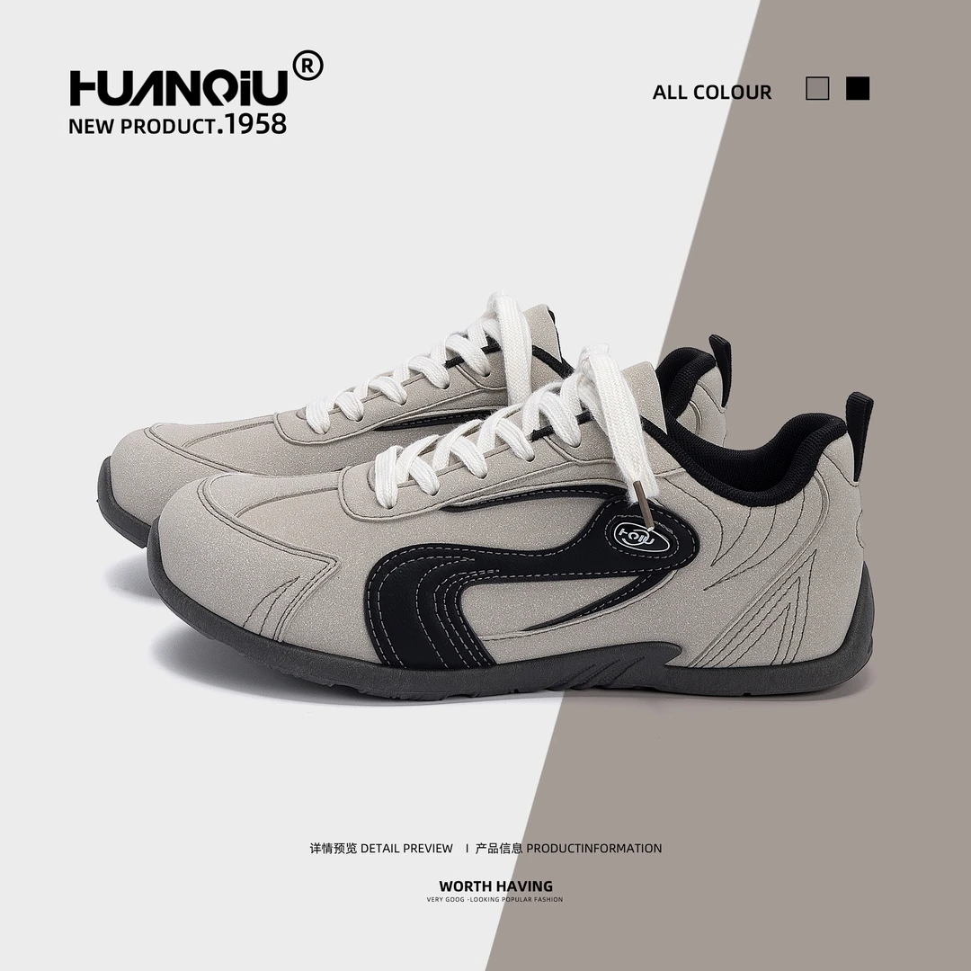 环球复古经典德训鞋男2025新款秋季休闲百搭潮鞋隐形内增高赛车鞋