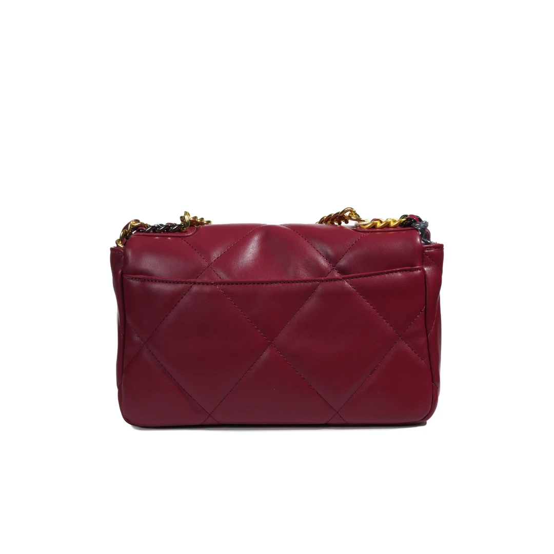 【CF】2024年新款轻奢百搭手提包斜挎单肩包 E1068-安哥拉红色