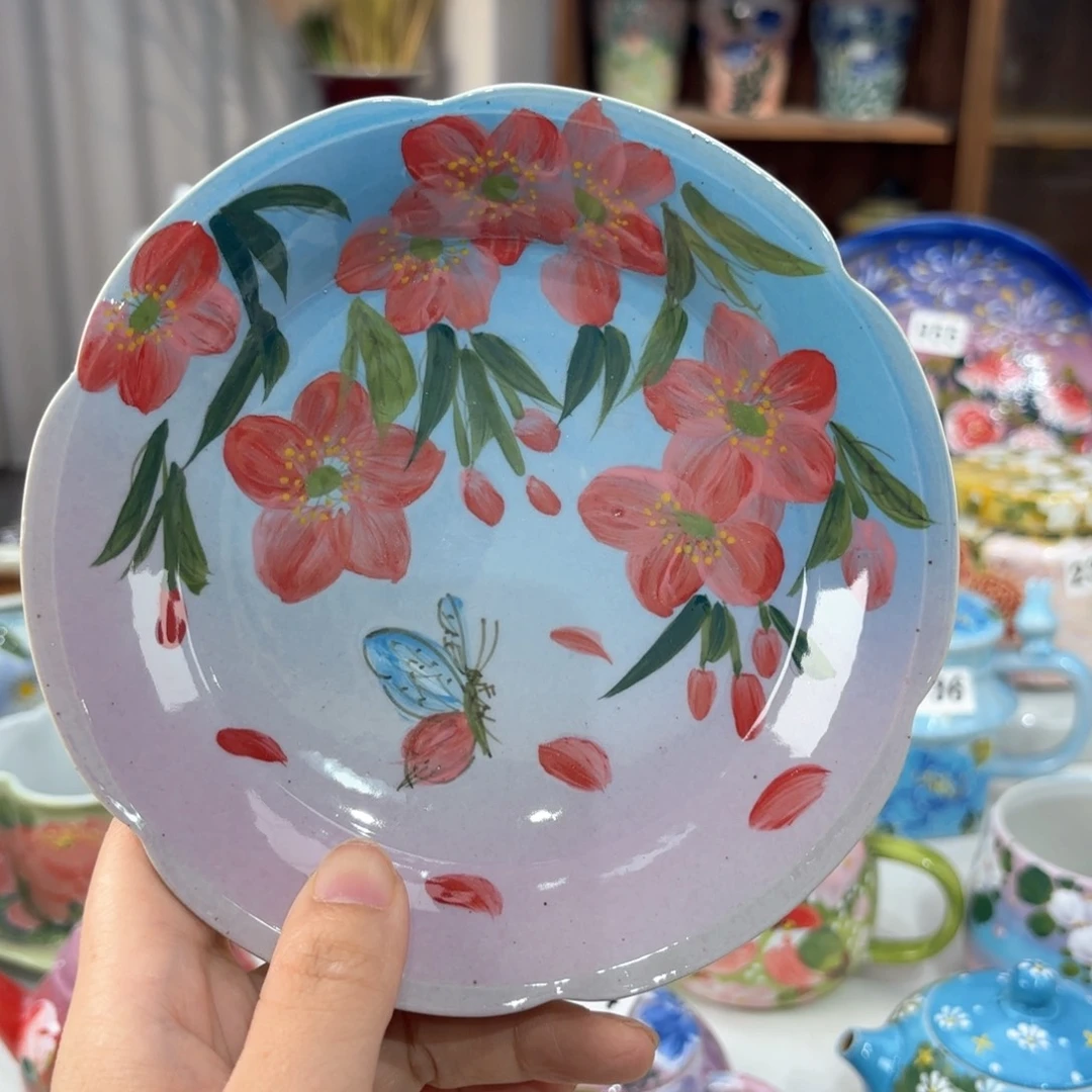 景德镇手绘高温釉下彩陶瓷茶具^_^
