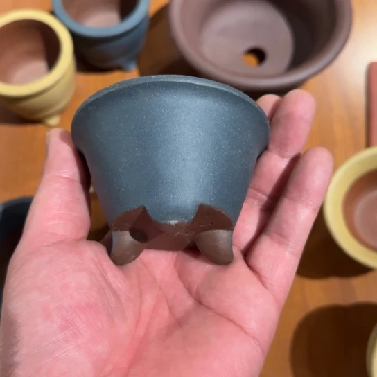 紫砂花盆原矿紫泥