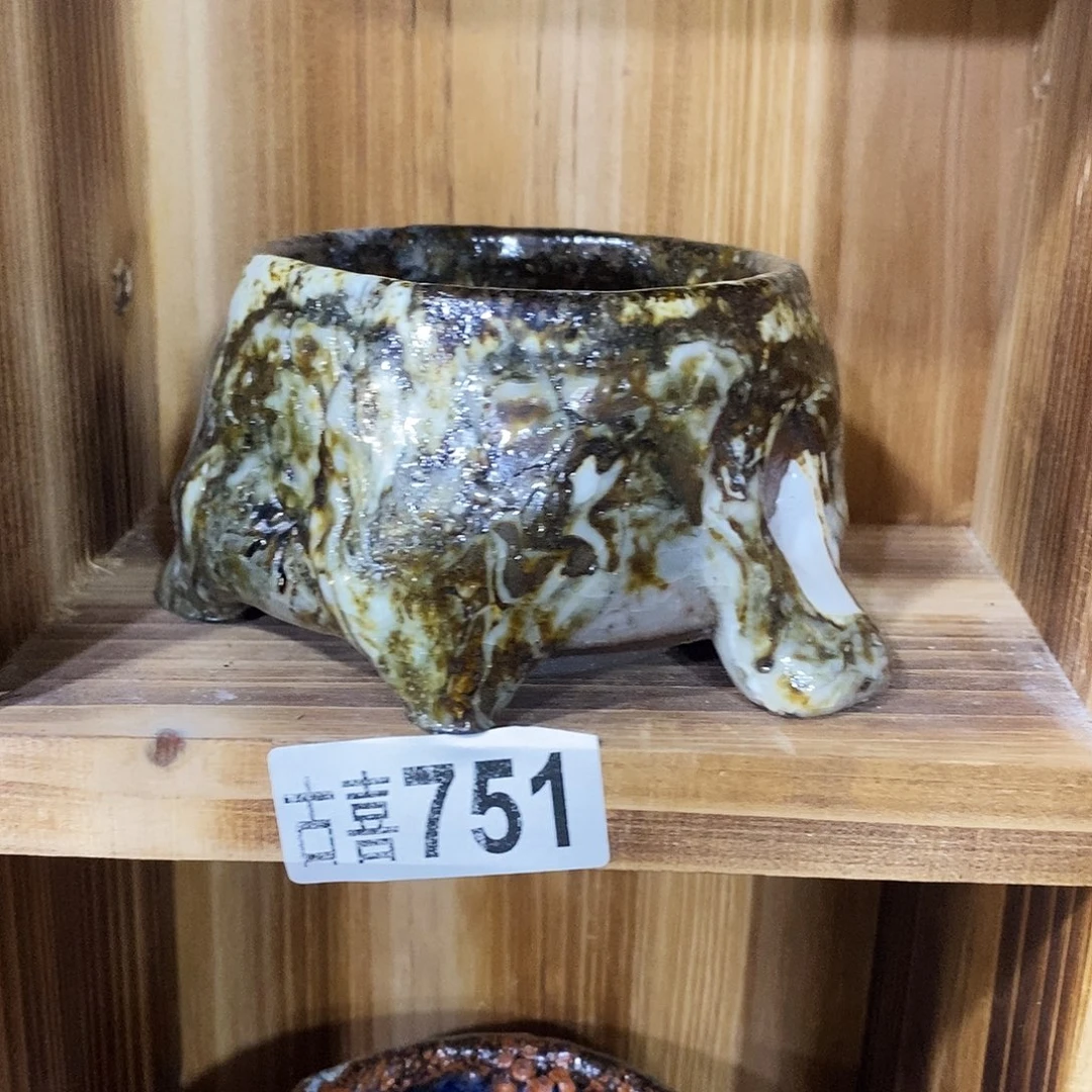 粗陶志野柴柴茶器