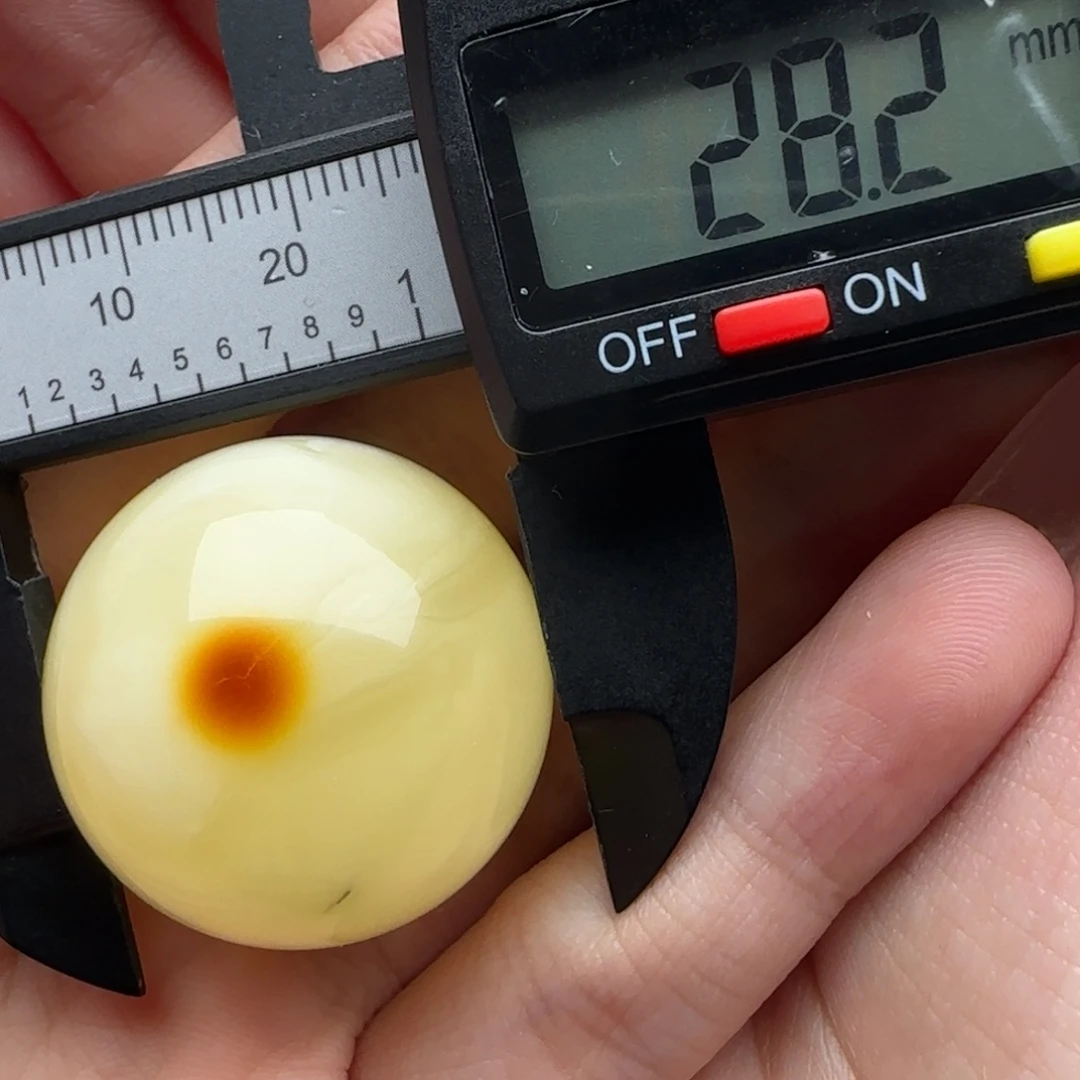 蜜蜡未镶嵌裸石微瑕飘花圆珠