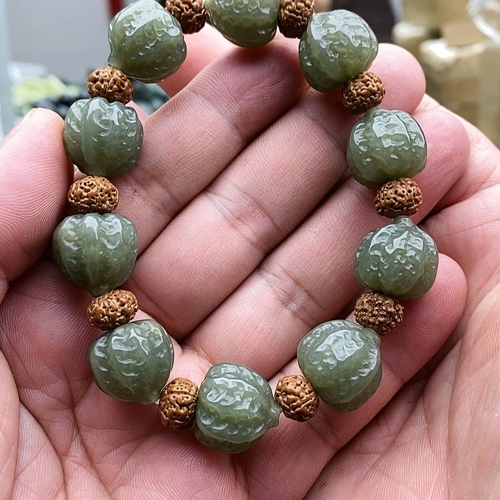 【闪购商品】未镶嵌手串和田玉核桃