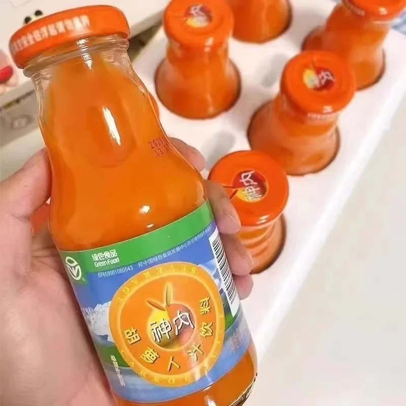 新疆直发胡萝卜汁绿色食品冷藏饮用轻代餐营养果蔬汁饮料