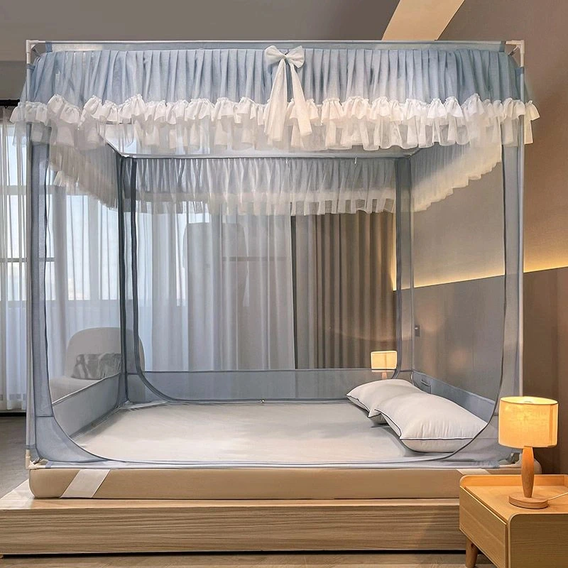 全包公主蚊帐防摔儿童婴家用2022新款蒙古包卧室防止掉床纹账纱网