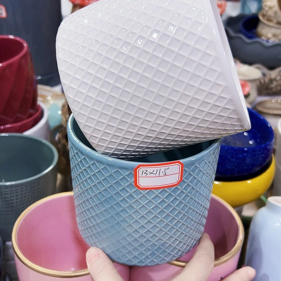 外贸尾单陶瓷花盆凑单10米包邮