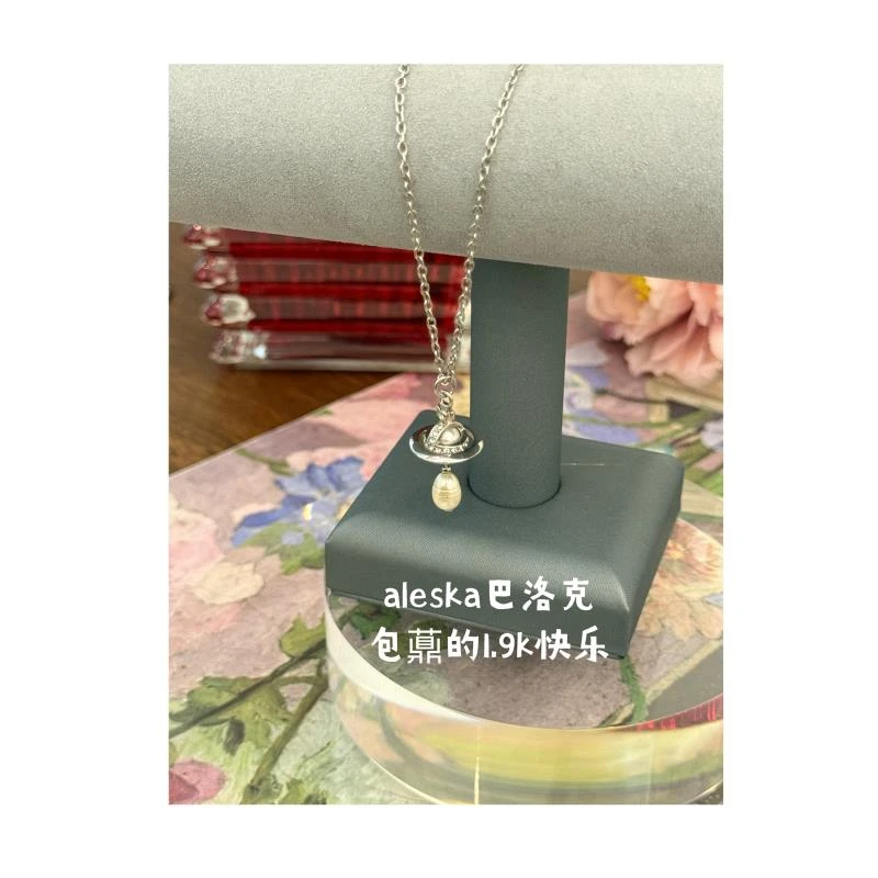 铜合金仿珍珠项链 【链条款巴洛克项链】爆款百搭小号orb温柔风项链