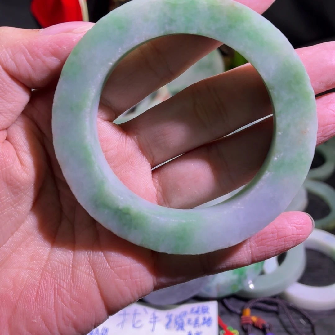 定制翡翠未镶嵌天然翡翠A货毛胚手镯定制