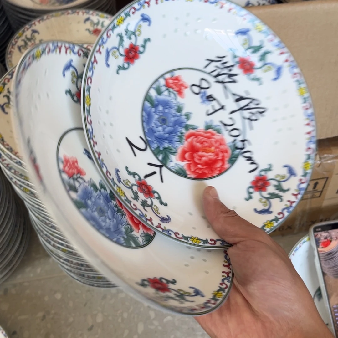 摆件陶景德镇高温细白瓷餐具