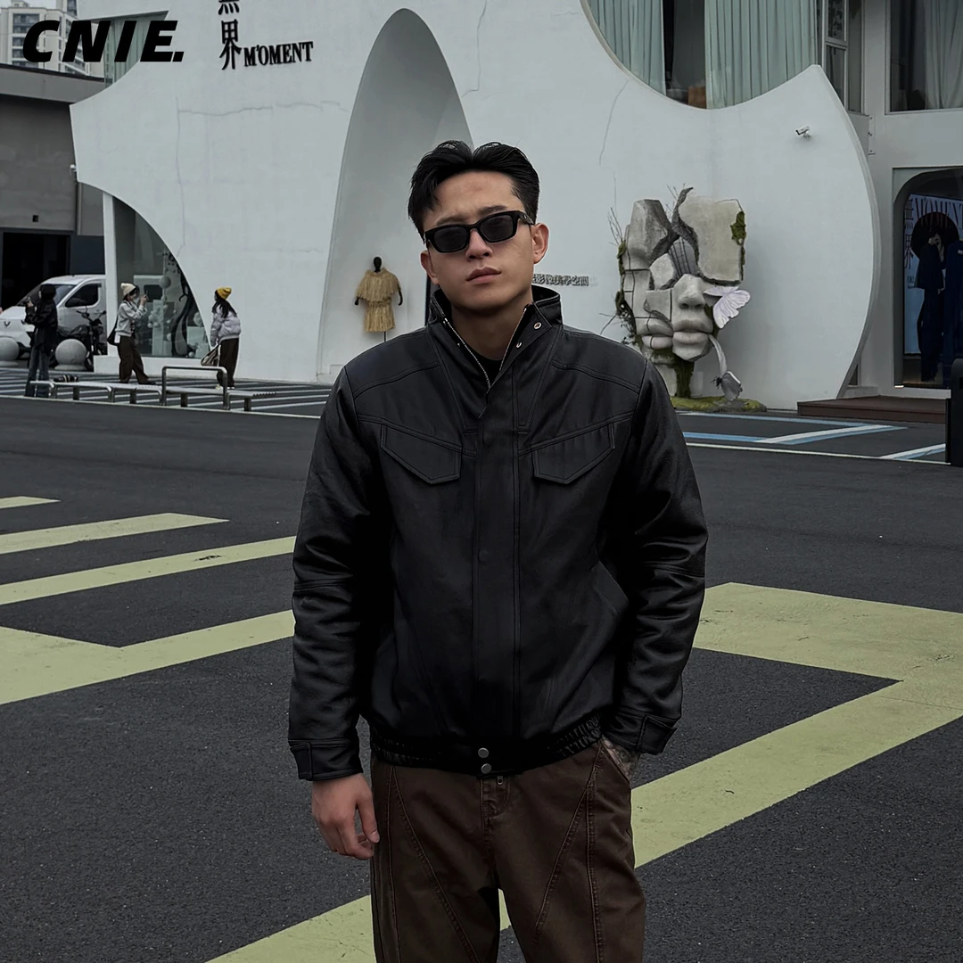 CNIE凡越【重磅棉衣保暖冬季】2025小个子男显高立领短款棉服外套