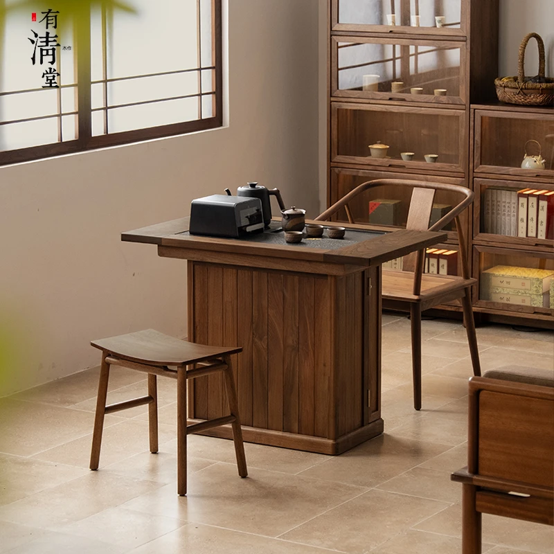 有清堂新中式书房家用阳台小茶台小茶桌