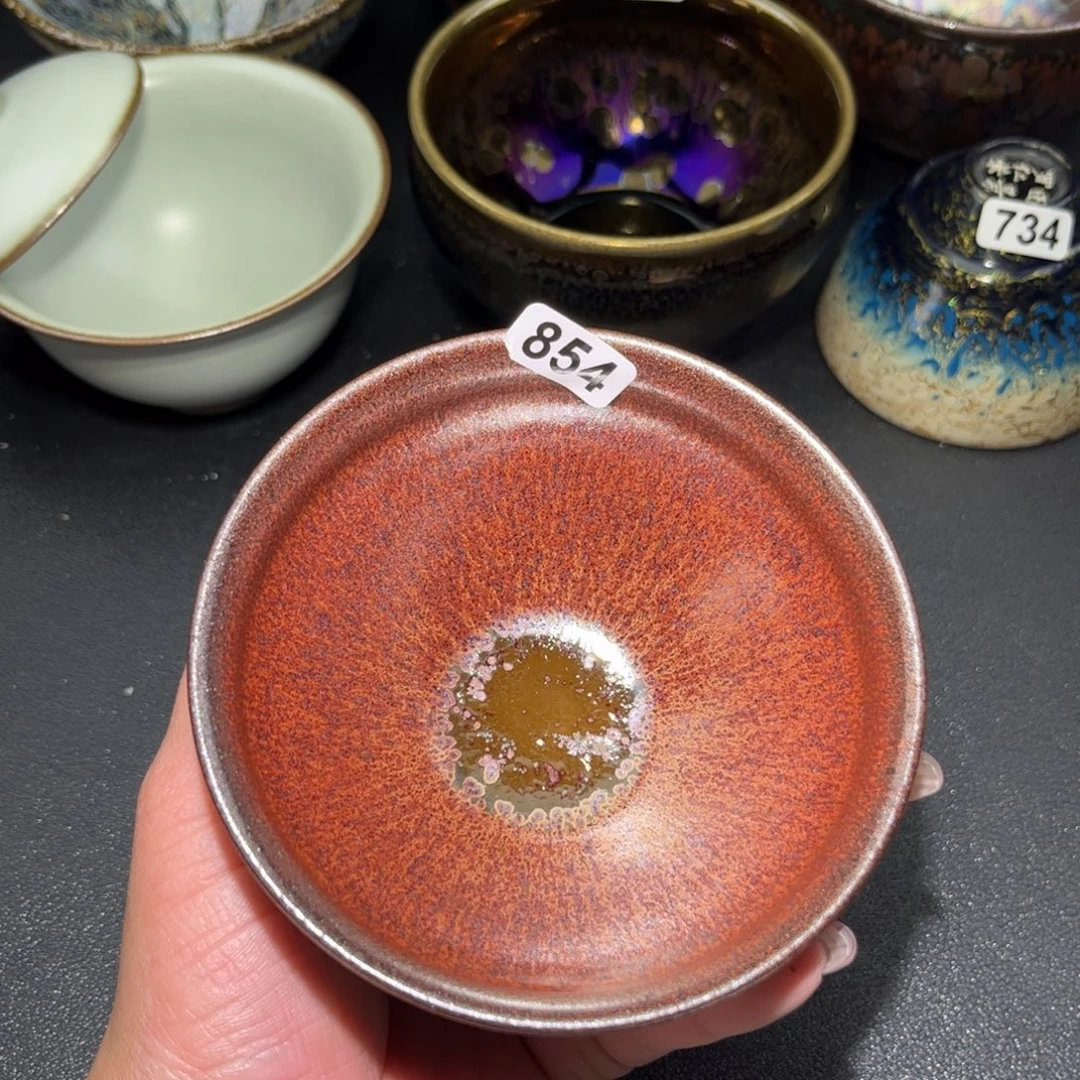 茶盏854 建盏单盏放大漏……
