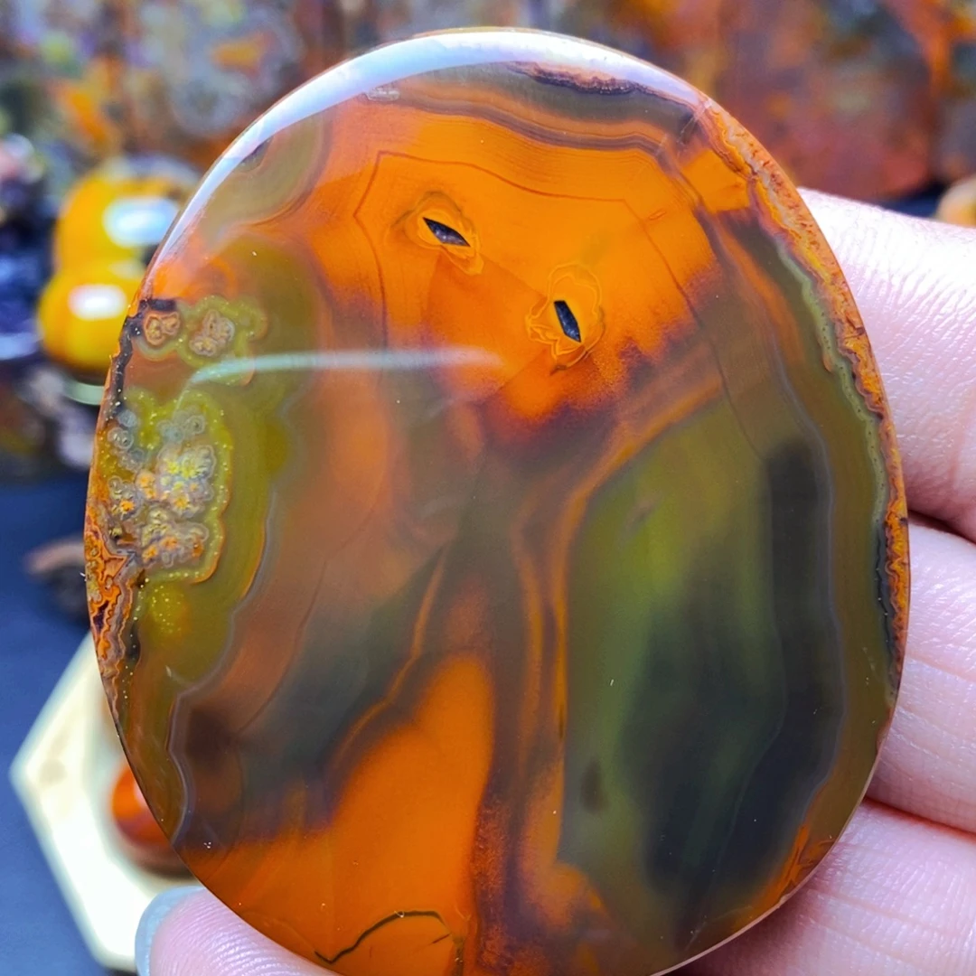 玛瑙/玉髓未镶嵌手把件