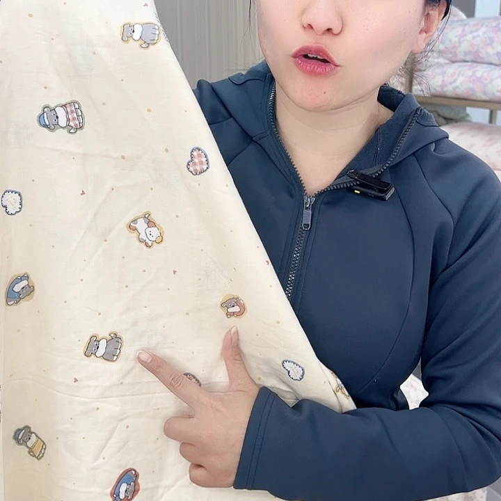 全棉双层纱布块手工缝制福利价格