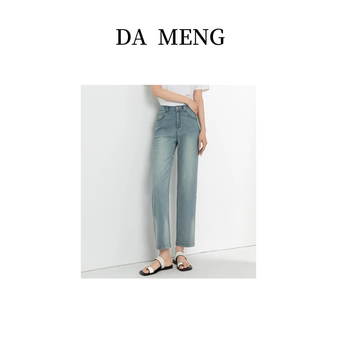 【夏季法棍牛仔裤】天丝直筒牛仔裤女复古夏季梨型身材烟管法棍新款