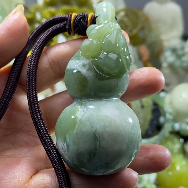 岫玉未镶嵌岫玉手把