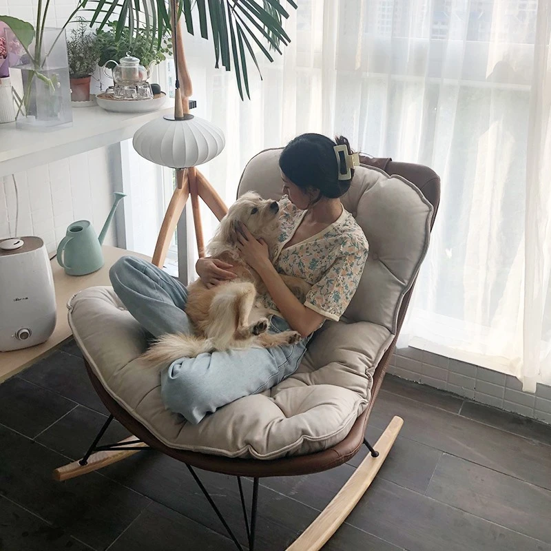 摇椅阳台家用休闲懒人摇摇椅客厅轻奢逍遥椅沙发网红摇椅大人躺椅