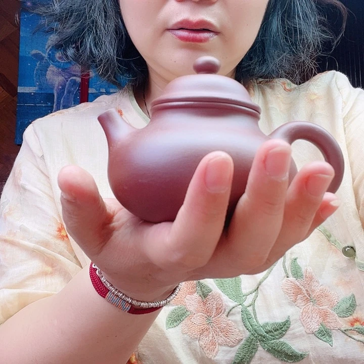 茶壶紫砂容天160cc半手工